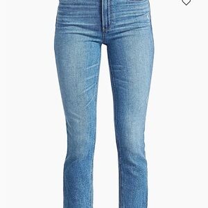 PAIGE Light Blue Straight Leg Jeans